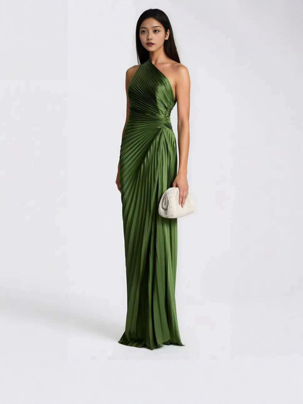 Pleated Long Dress