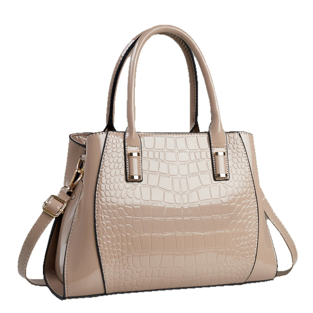 Fashion Crocodile Pattern PU Leather Shoulder Bag