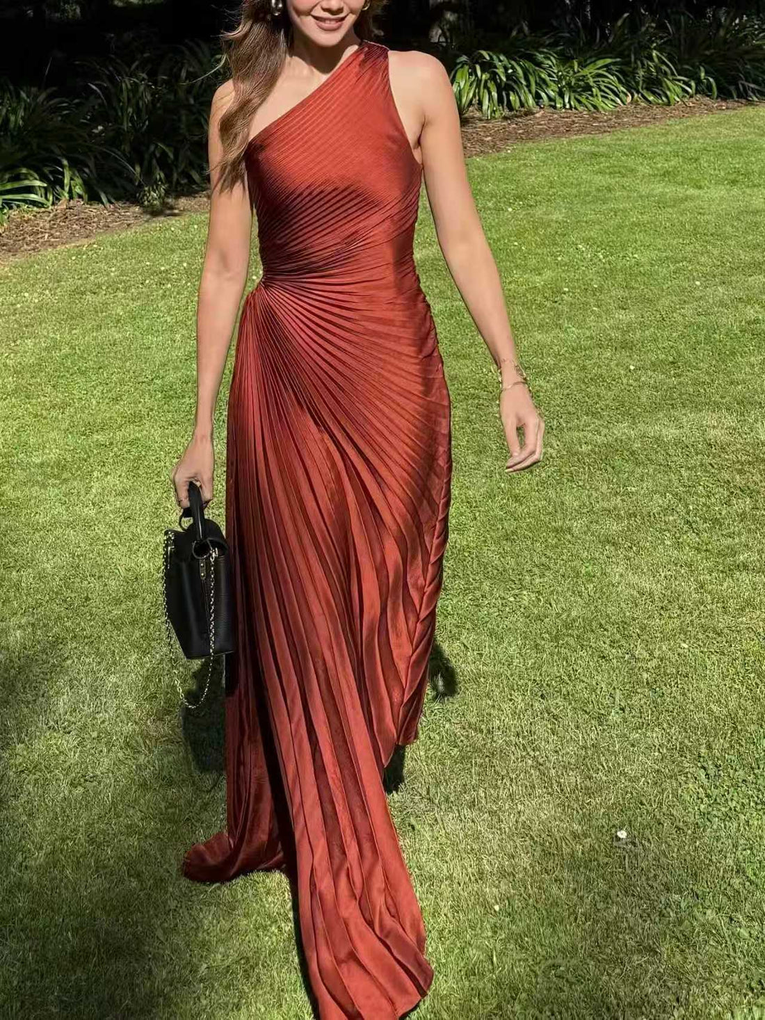 Pleated Long Dress