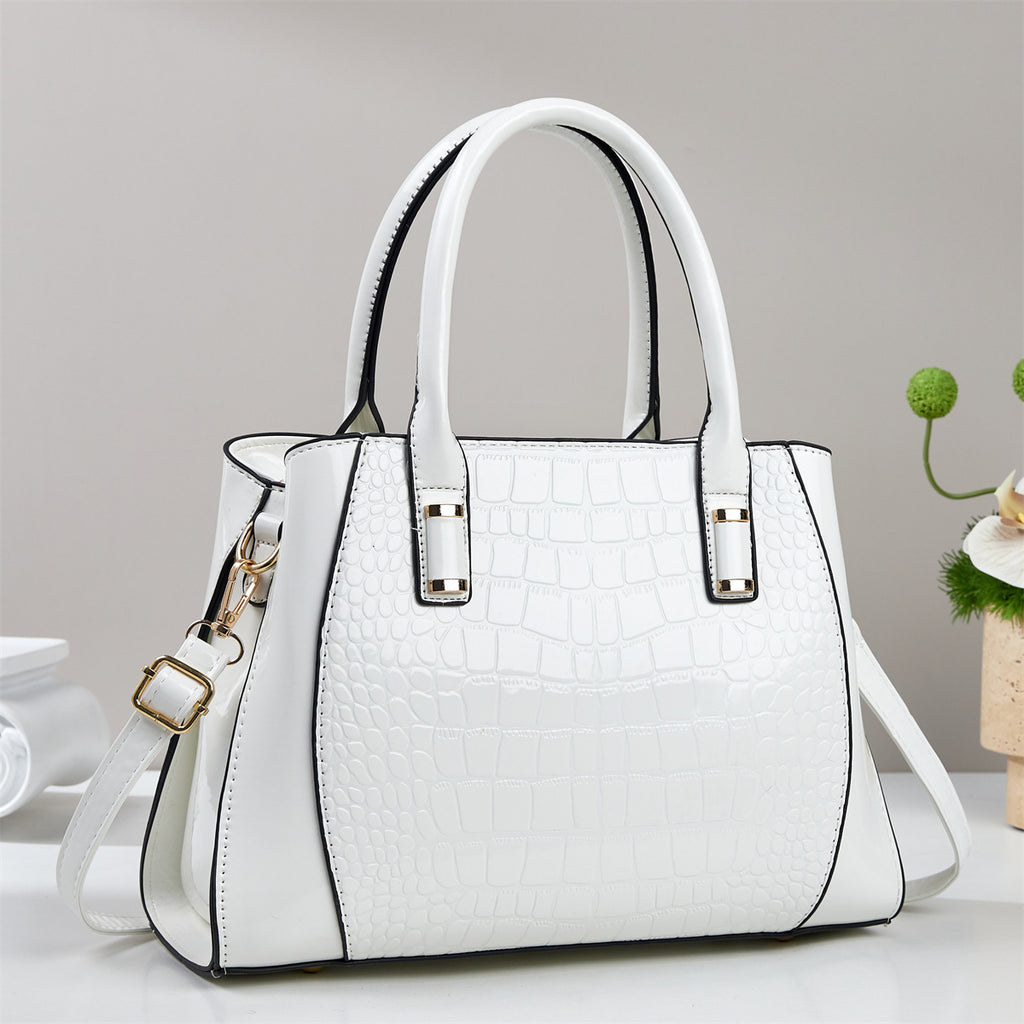 Fashion Crocodile Pattern PU Leather Shoulder Bag