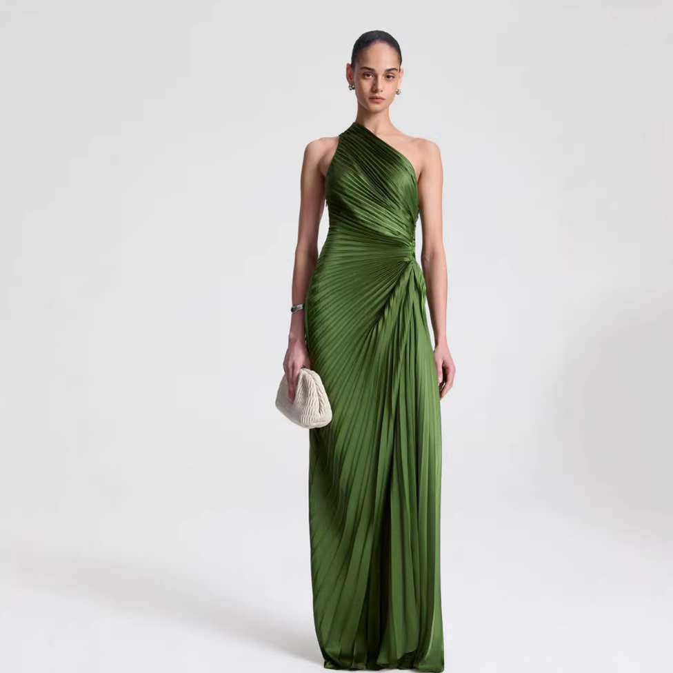 Pleated Long Dress